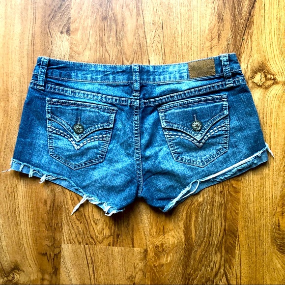 Distressed Denim Shorts - Picture 2 of 2